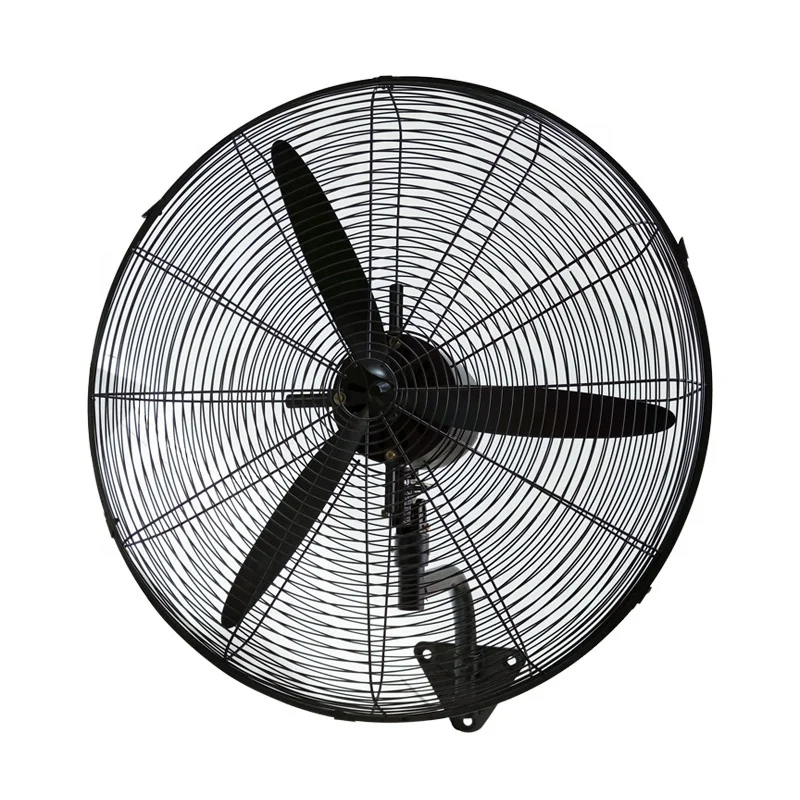 Kanasi 24 26 30 inch CE CB metal 3 blades oscillating cooling  wall industrial fan