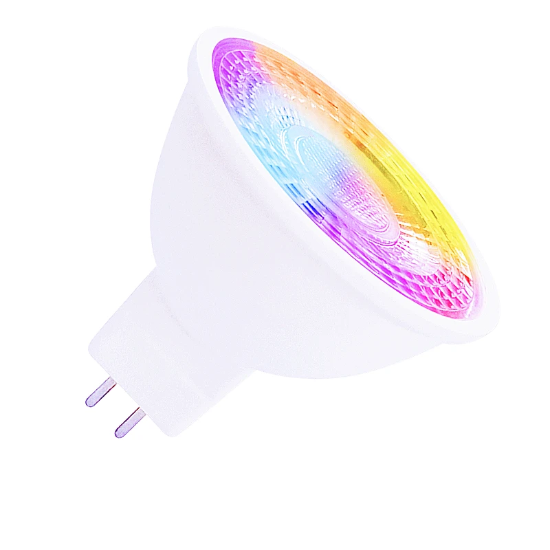Banqcn smart home light MR16 Smart Bulbs,RGB Multicolor+Warm & Daylight,3W AC/DC 12V, GU5.3 LED WiFi Bulb