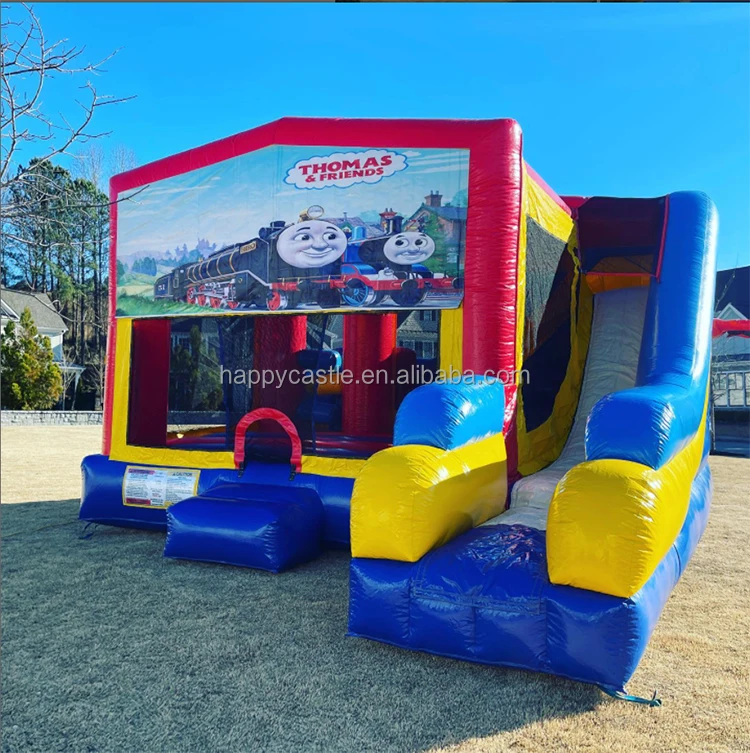 Detachable banner  bouncing castles with slide bounce house slide bouncy castles to buy for party rental companies