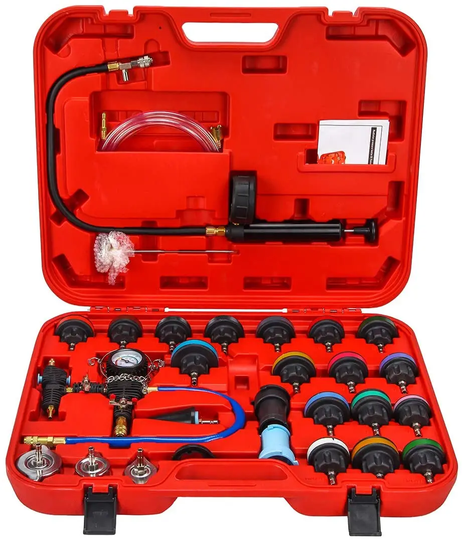 28pcs Universal Radiator Pressure Tester and Vacuum Type Cooling System Kit