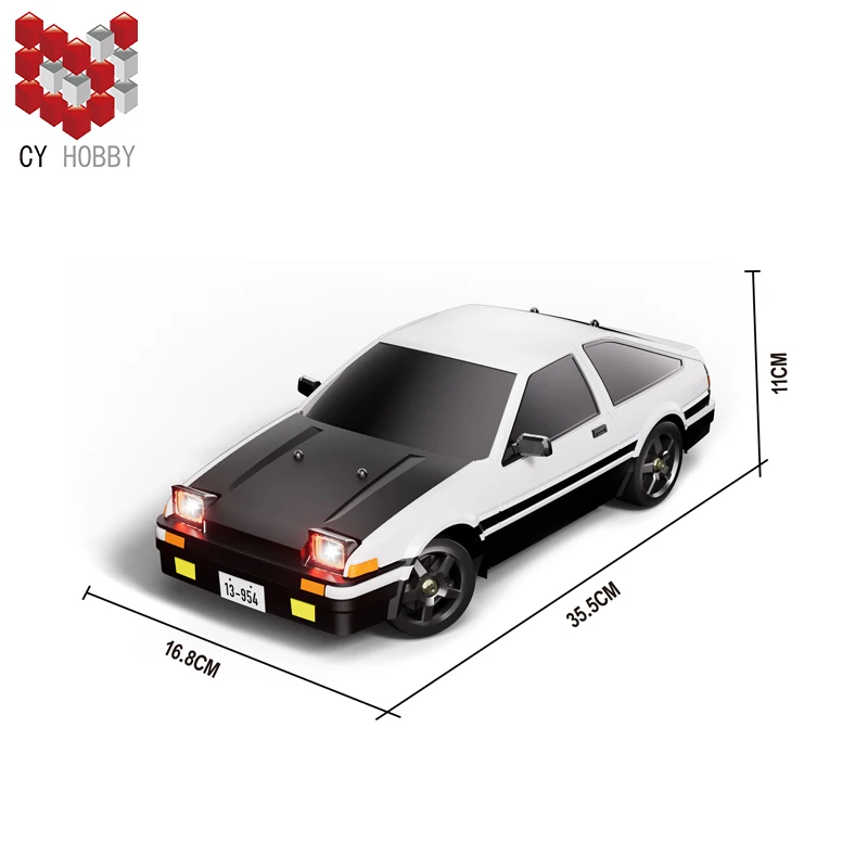 1/12 HB R1201-R1204 2.4G Four-Wheel Drive RC Drift Car AE86 Full Scale Toy Race Car