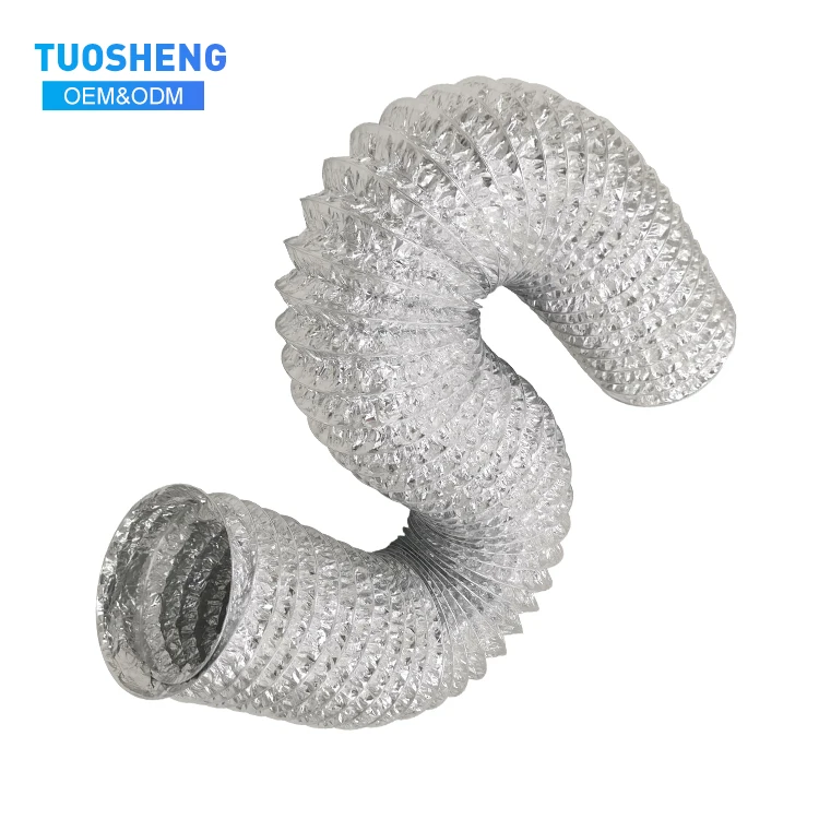 Factory Price Wholesale Flexible Aluminum Foil Air Duct Hose for HVAC System