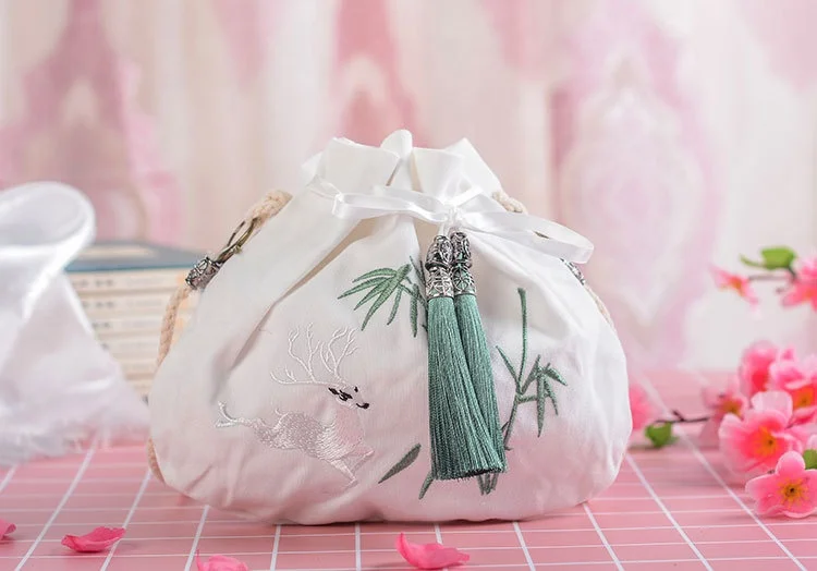 Handmade Customize Handbag lace Flower Bags in Chinese wind handbag