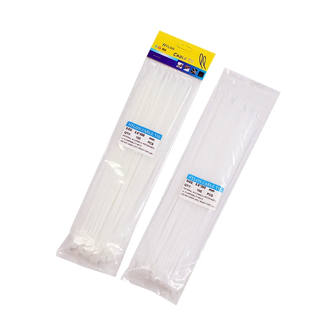 3.6*300mm Nylon 66 white 48 lb. tensile strength 12 inches CE Certificated High Quality Plastic Cable Ties