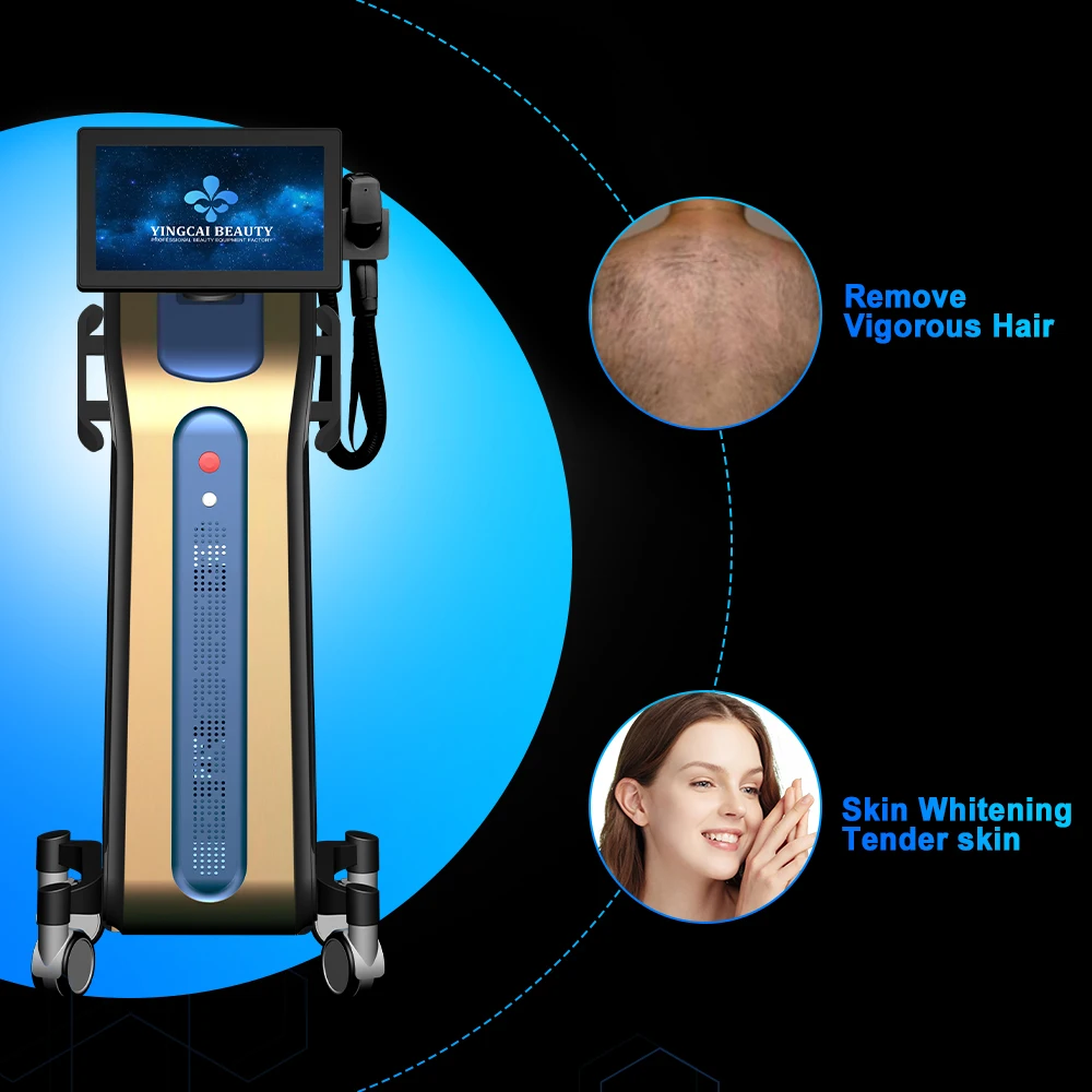 2024 Popular Diode Hair Removal TEC Cooling Friendly Using Permanent Effect HD Screen Diode Laser Hair Removal Machine