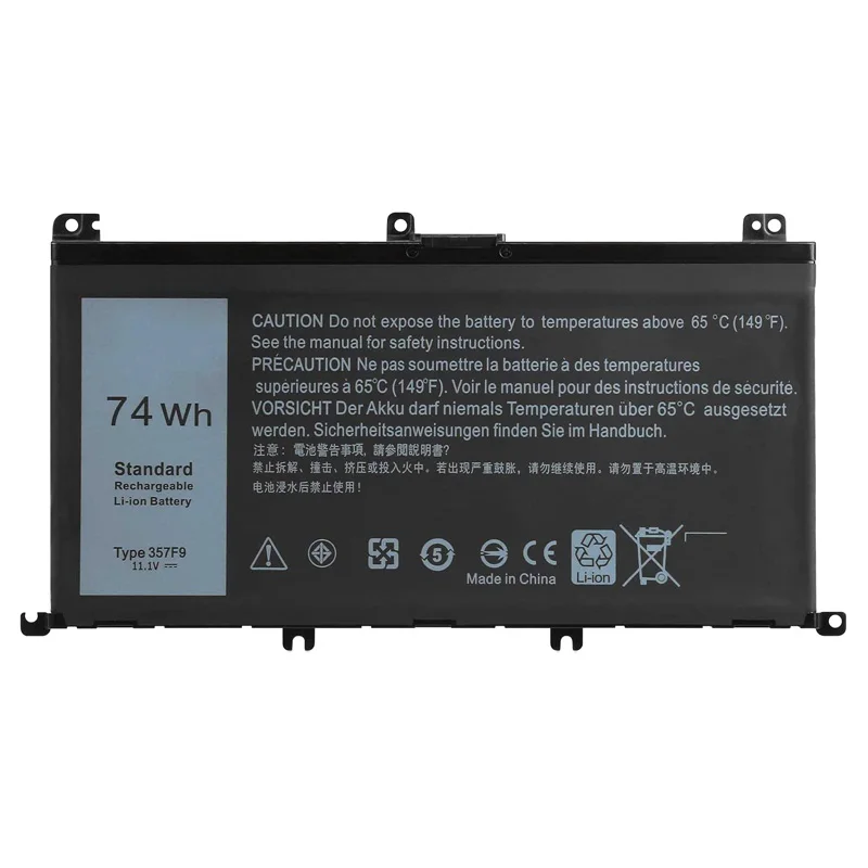 Standard rechargeable Li-ion battery 357F9 for Dell Inspiron 15 5576 5577 7566 7567 7557 7559 laptop INS15PD-1548B INS15PD-2748B