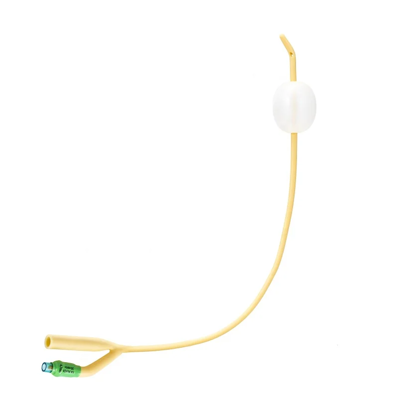
2-way Latex Foley Catheter silicone coated with tiemann tip or coude tip Latex Foley Catheter 