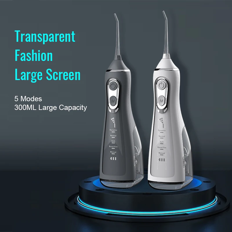 Portable Dental Water Cordless Dental Flosser Cordless for Teeth Water Flosser ABS TYPE-C IPX 7 Electric Tooth Cleaner