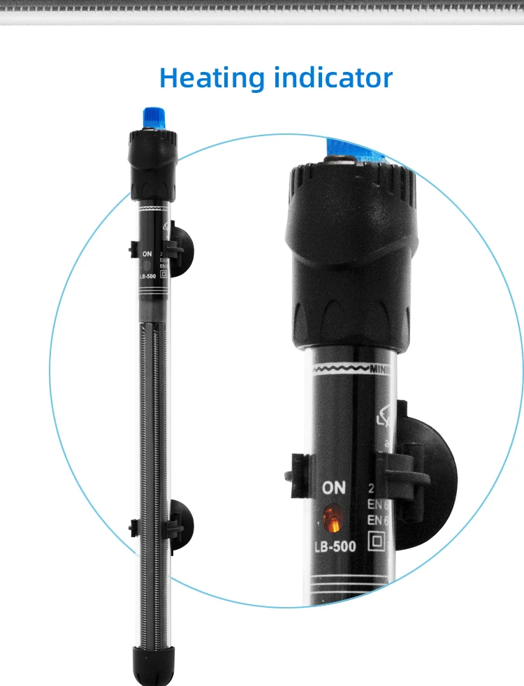 Wholesale  Aquarium 100W 200W 300W 500W Submersible Aquarium Quartz Glass Fish Tank Heater