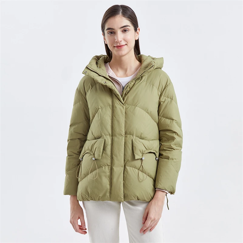 OEM fashion wholesale womens bubble coat hooded ladies winter jackets