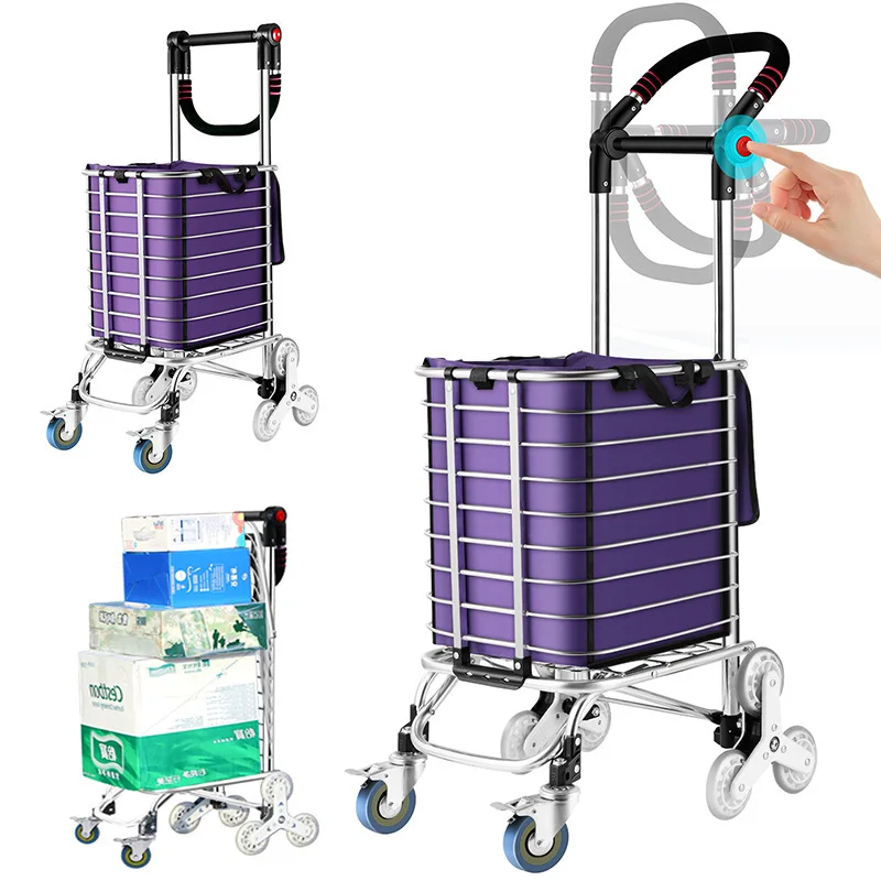 New folding shopping cart trolley supermarket cart with cover