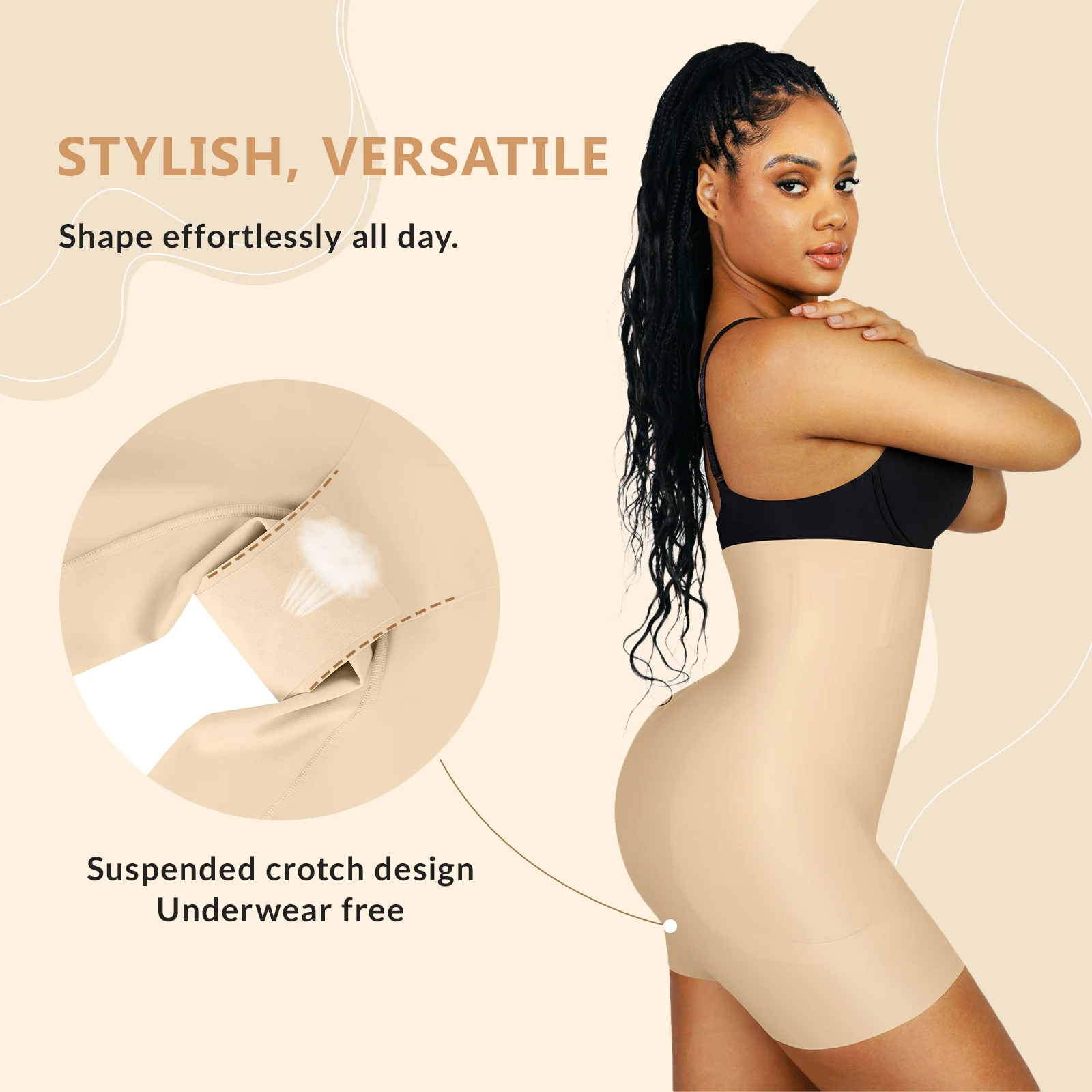 HEXIN Custom Service Women Shapewear Hip Enhancer Butt Lifter Shaper Shapewear Tummy Control Shapers