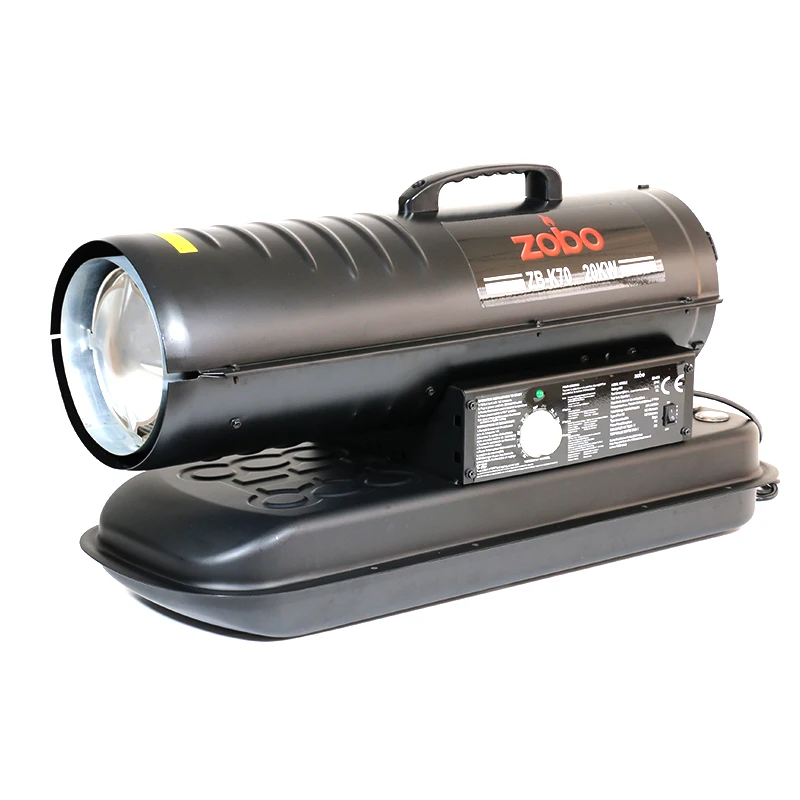 ZOBO 20KW Stainless Steel Industrial Poultry Farm Equipment Greenhouse Outdoor Heater Diesel Kerosene Oil Air Heaters