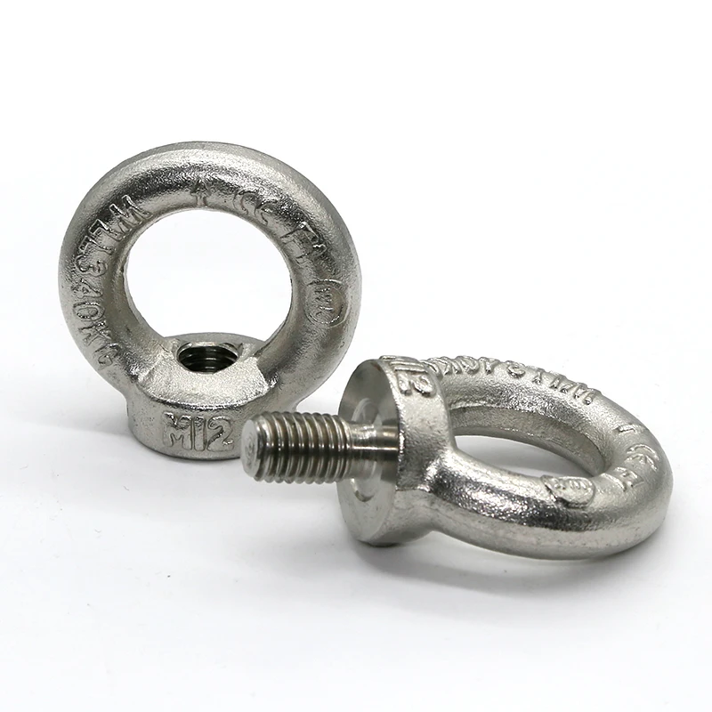 M6/M8/M10/M12M16/M20 304 Stainless Steel Eyebolt Lifting Eye Bolts Ring Screw Loop Hole Bolt For Cable Rope Lifting