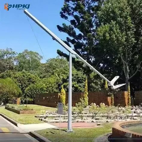 Mid Hinged Galvanized Steel 5m6m7m8M9M Super bright convenient explosion-proof q235 Tiltable CCTV Poles