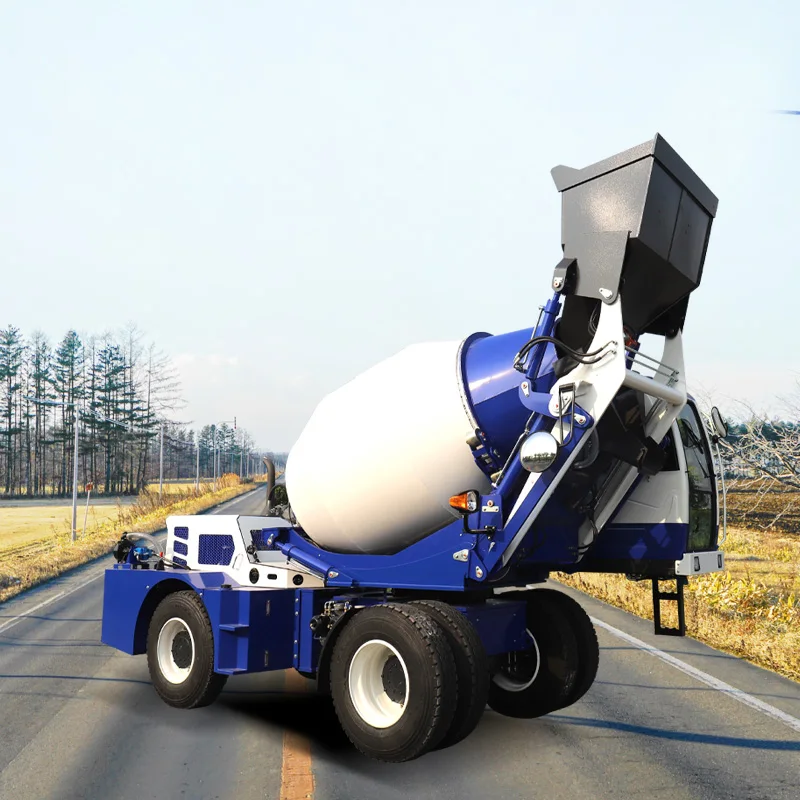 SDXG famous manufacture cheaper best quality concrete mixer automatic self-loading Suitable for engineering construction use