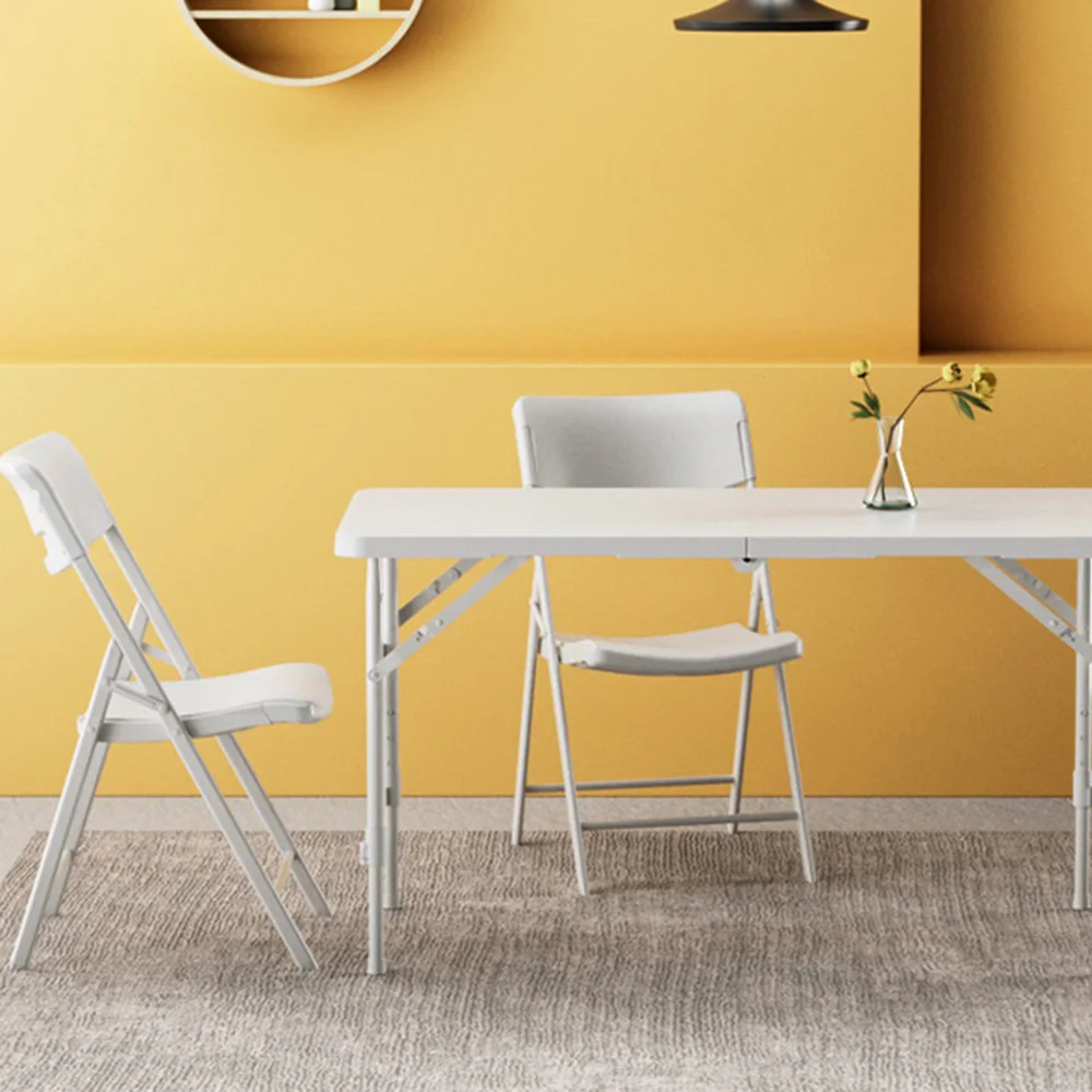 Wholesale white garden 6ft folding table outdoor garden plastic folding tables for event