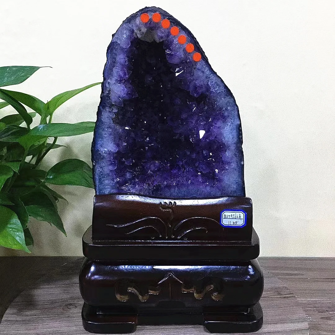 optional brazil amethyst cave healing crystals Uruguay Large amethyst geode for home decor