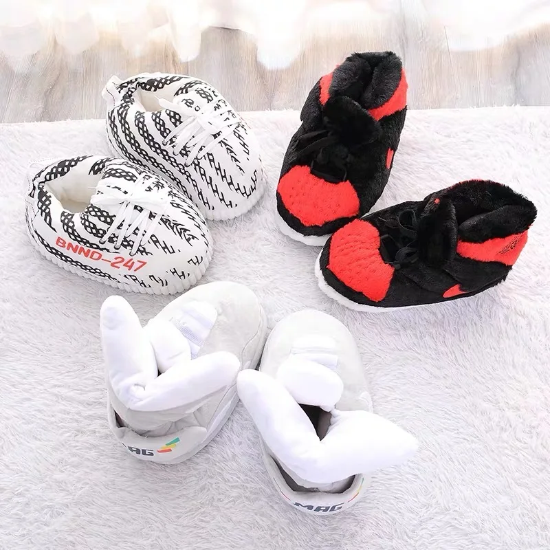 Брендовые кроссовки Cross Sneaker плюшевые тапочки для дома спальни