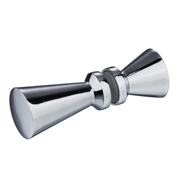 Minimalist zinc alloy shower glass door knob handle hardware factory wholesale price