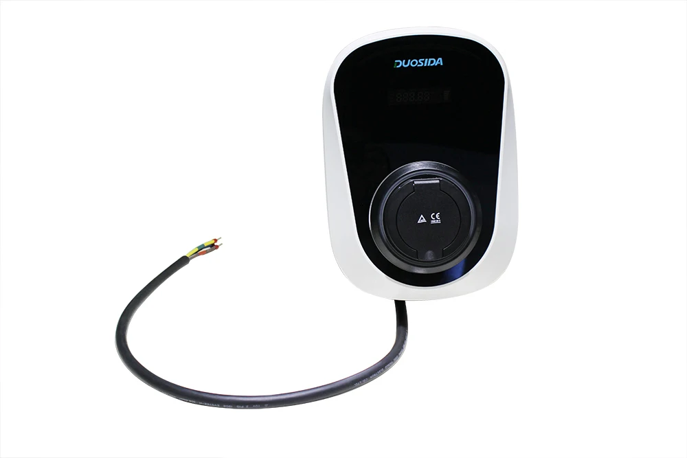 DUOSIDA wallbox с гнездом затвора 7 кВт/22 кВт ev зарядная станция защитная розетка