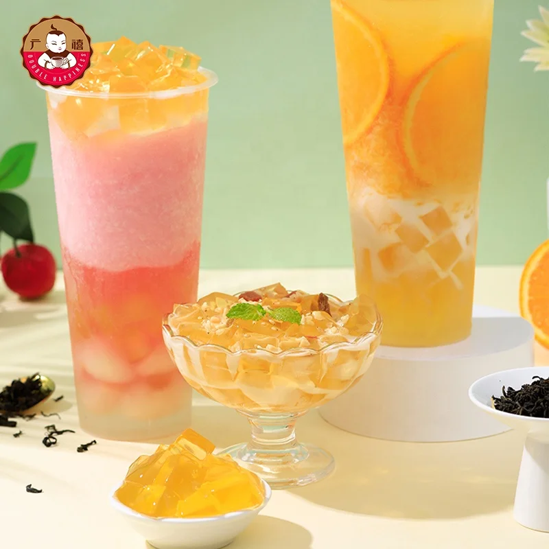 Готовый к употреблению консервированный жасминовый зеленый чай желе для Пузырькового чая