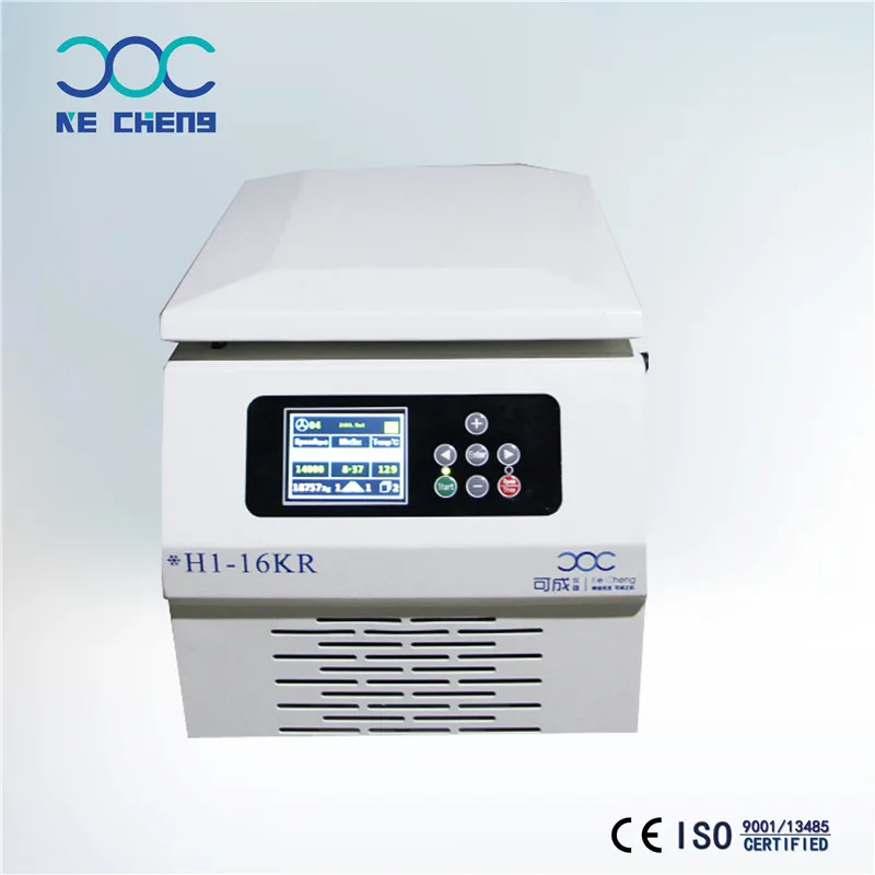 Kecheng H1-16KR ISO9001 CE approved Desktop High Speed Refrigerated Microcentrifuge for clinical medicine imuunology in hospital