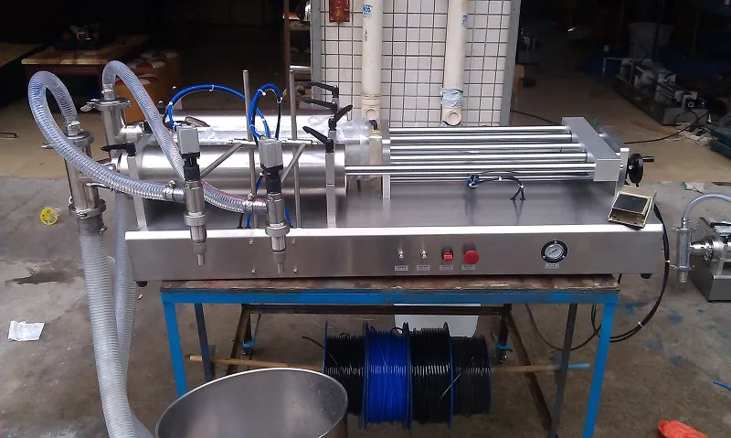 Best Selling Pneumatic Horizontal Single Head Cosmetic Cream Syrup Oral Liquid Production Line Filling Machines