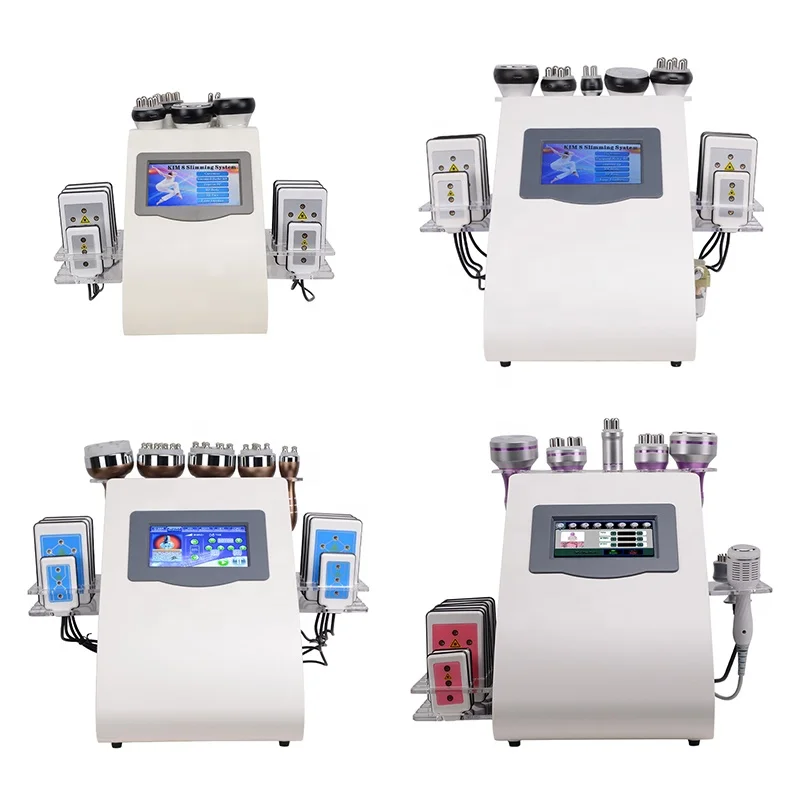 Newest Products 2022  6 in 1 multifunctional 40k or 80k  Vacuum Cavitation System  rf lipo laser weight loss machine