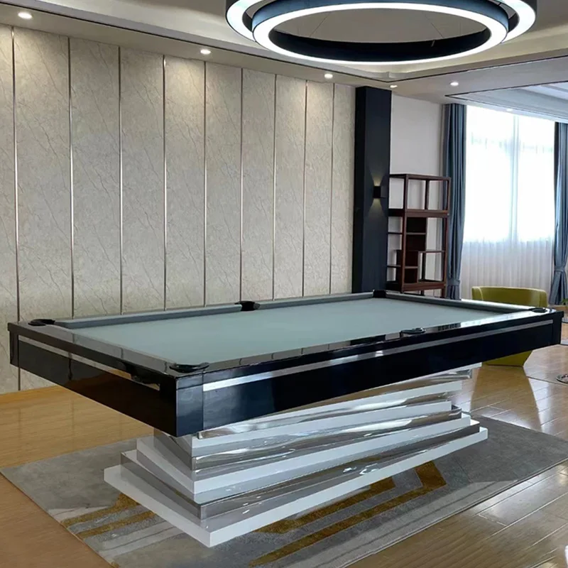 Top Quality Solid Wood Billiard Table Slate Indoor Display Game 8 or 9 foot Pool Table with Ping Pong and Table Tennis Top Combo