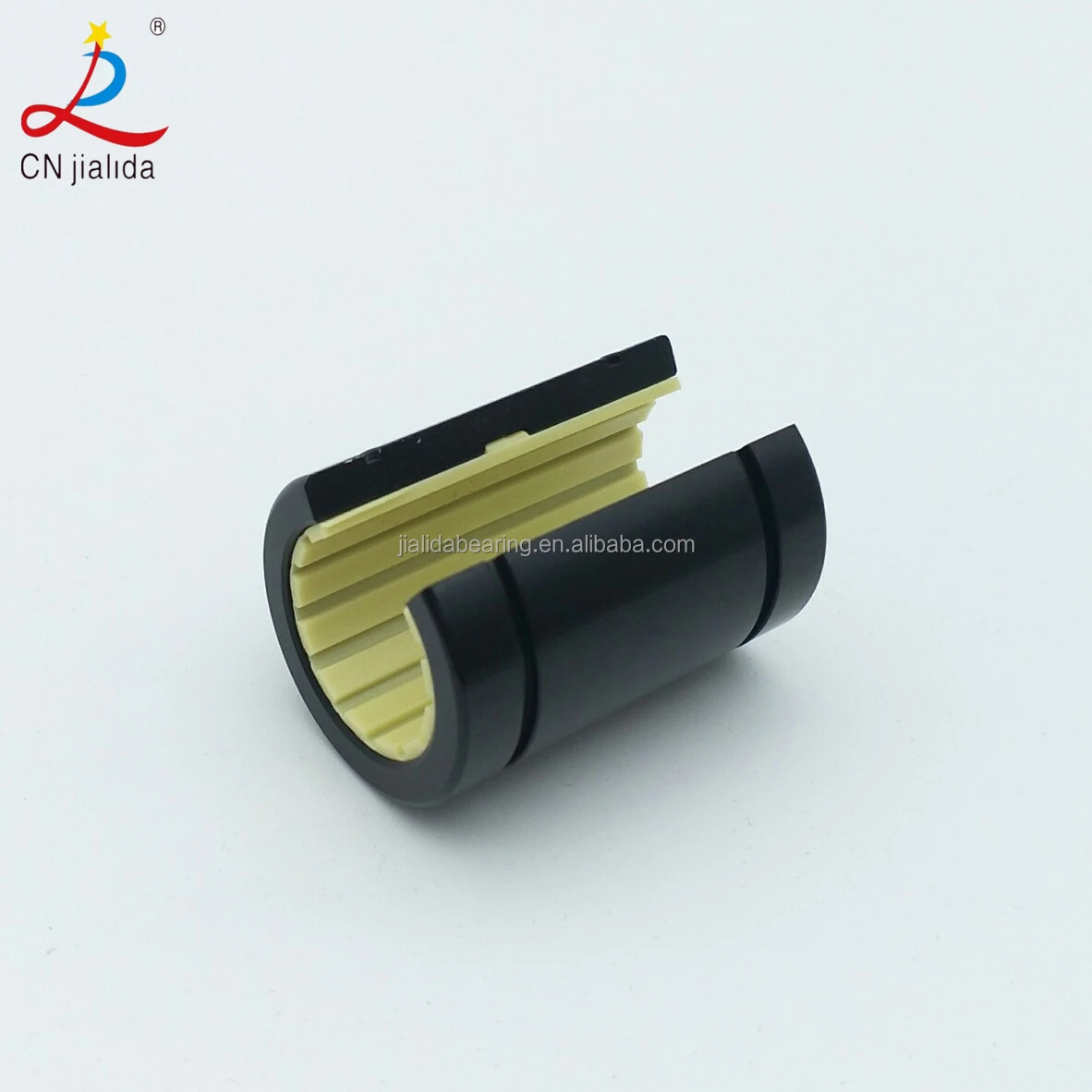 Polymer Bushing Bearing Oilless Open Anodized Aluminum Adapter Plastic Linear Plain Bearing (OJUM-01-10-12-16-20-25-30-40-50)