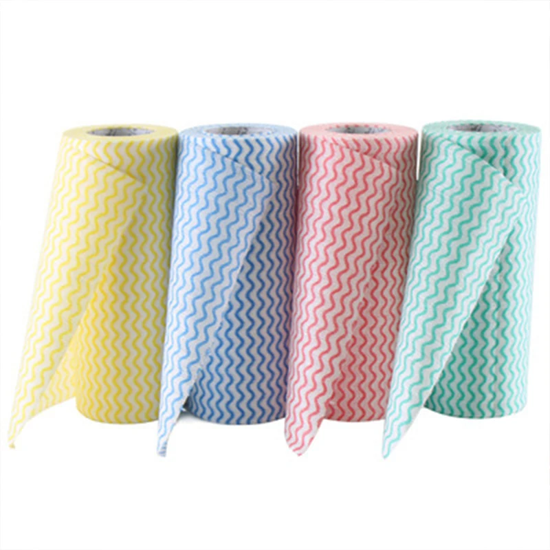 Wholesale Multipurpose Household Super Absorbent Kitchen Products Disposable Wiping Rag Roll Dish Washing Towel Cleaning Cloth