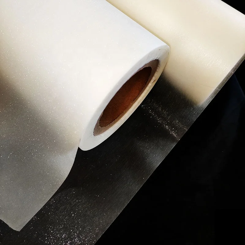 Hot Melt Glue Glitter Thermal Laminating Film Jumbo Roll Glitter Hot Laminating Film for package box