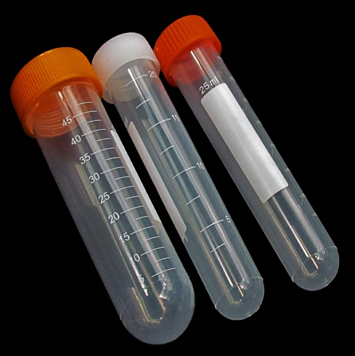 Factory Price 15ml and 50ml centrifuge tube with Round, Flat and Conical Bottom Centrifuge Tube