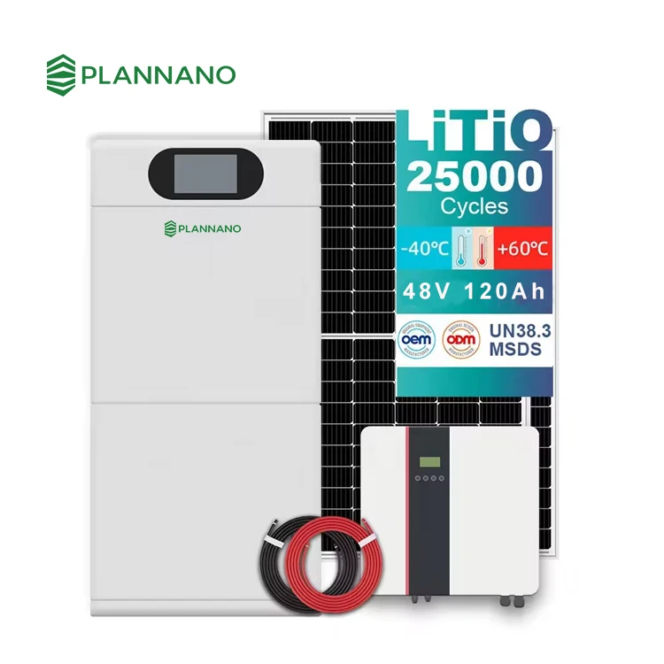 Plannano All IN One 5kW 48V 100Ah 5.8kWh 11.6Kwh Low Voltage Stacked LTO Solar Battery Residential Home Energy Storage System