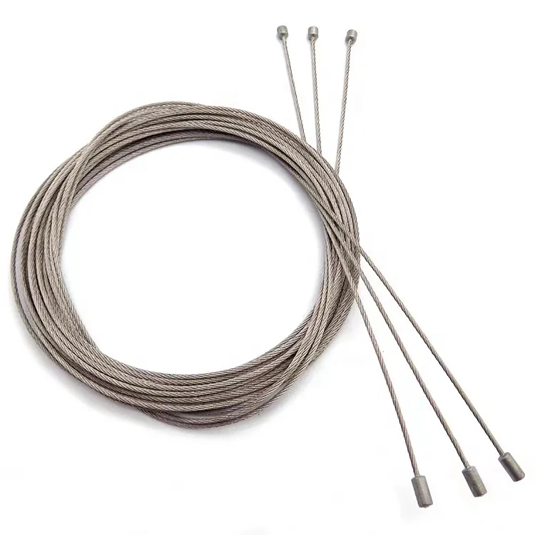 Wholesale bicycle parts universal stainless steel brake and derailleur cable inner wire with zinc head