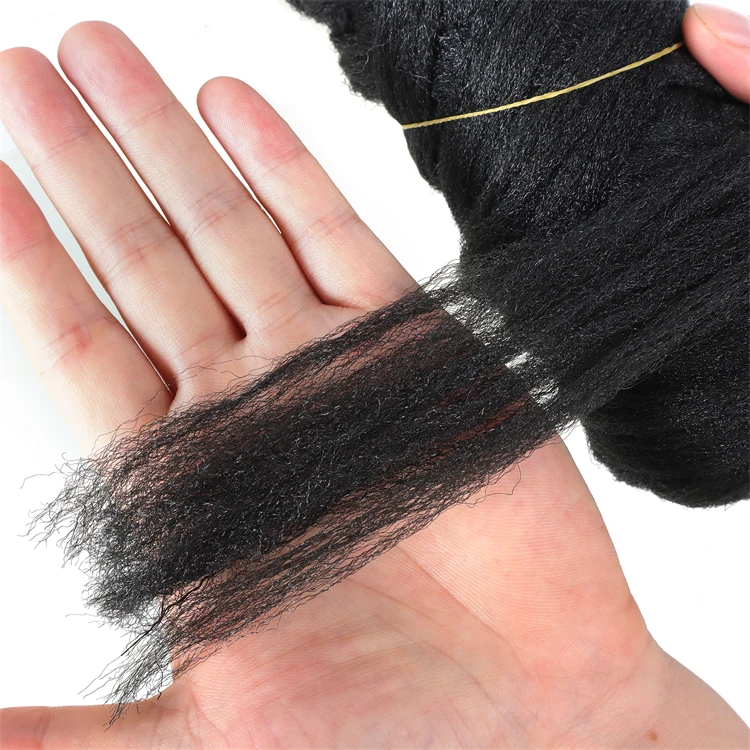 Afro Brazilian Wool Hair Africa locs Low Temperature Flame Retardant Synthetic For Braiding Crochet Braids Hair 70g 23 meters