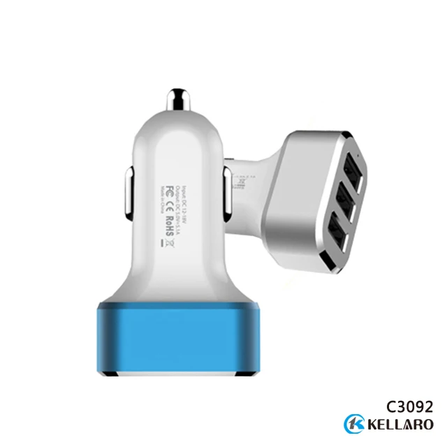 High Quality Mobile Phone Accessories Manufacturer 5V 5.2A 3 Port Usb Car Charger