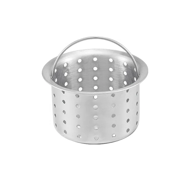 Rust Free SUS 304 Stainless Steel Kitchen Sink Drain with Strainer Basket and Cover Lid
