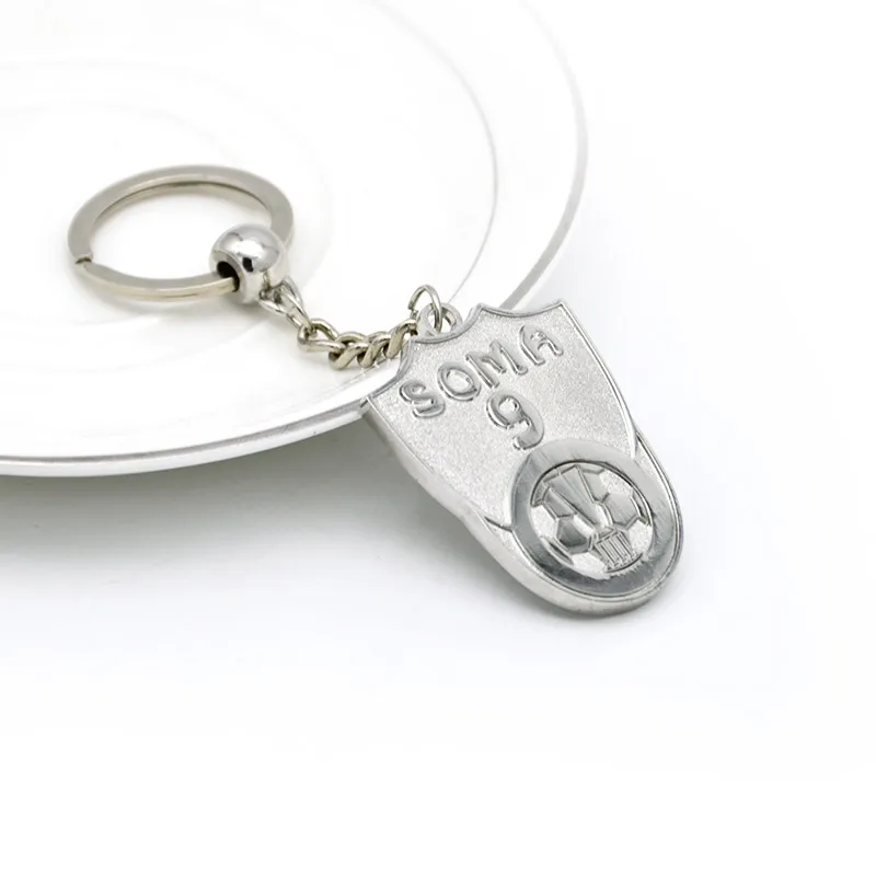 Longzhiyu 17 years china metal enamel key chain manufacturer custom football team keychain soccer club keychain