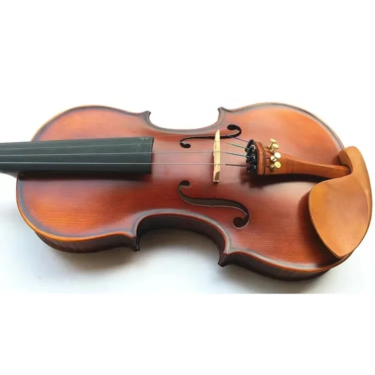 Violin handmade professional all solid fiddle string instruments with case and bow