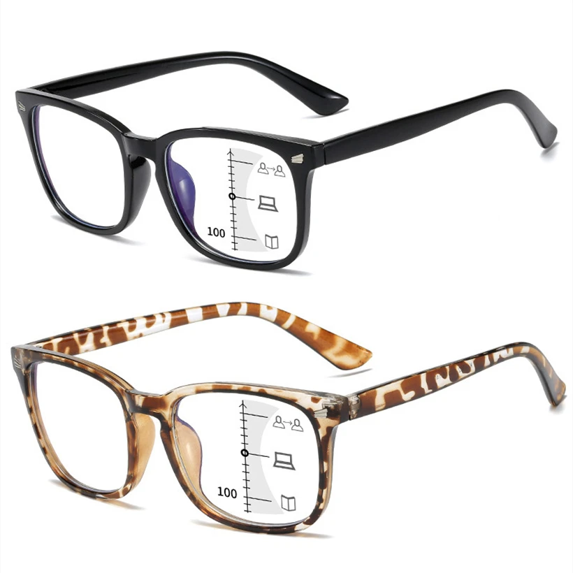 black transparent pink anti blue light 2023 gafas de lectura al por mayor 2022 man female multifocal progressive reading glasses