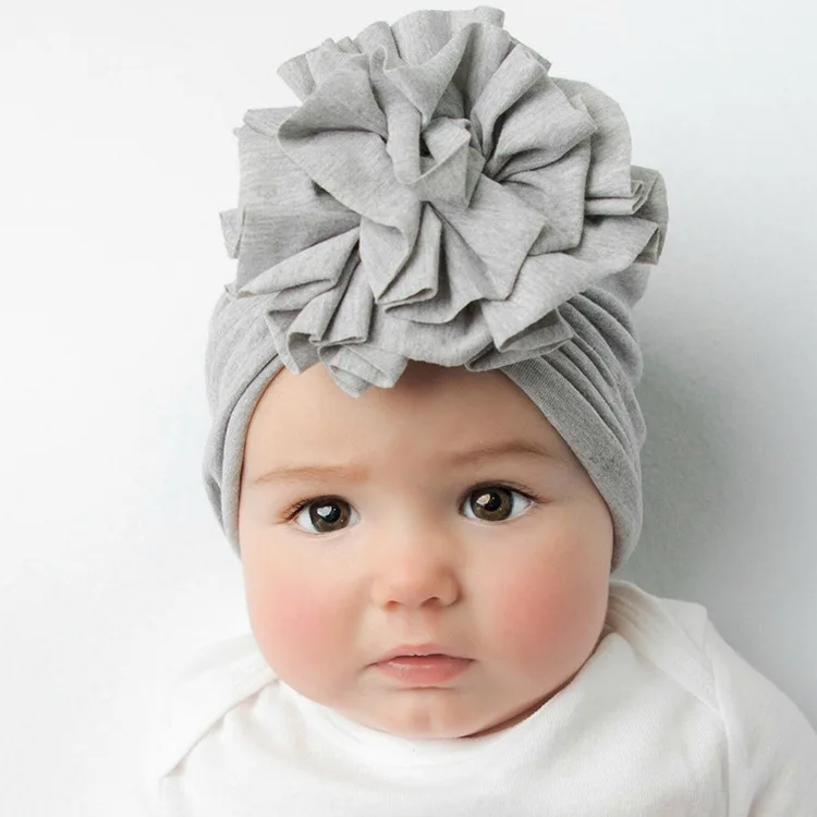 New Cute Baby Hat Supplies Product Lovely Kids Girls Turban Caps Knotted Bow Infant Newborn Baby Flower Hair Accessories