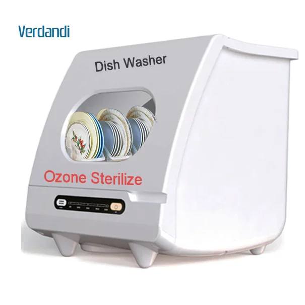 multi function 6 sets place 1200W easy to install mini dishwasher with touch screen