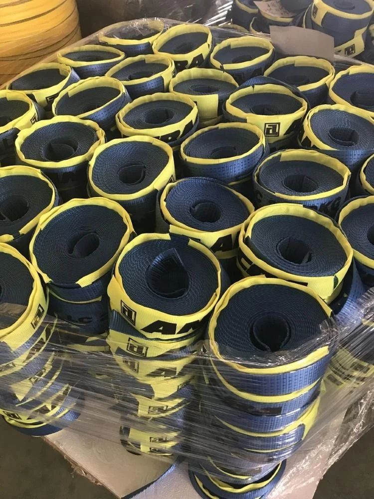 Hot Sale Customized Width High Tenacity Industrial Polyester Webbing For Lashing Straps