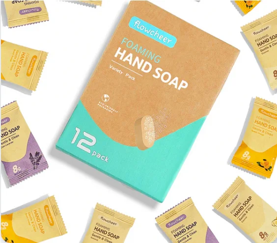 Private Label Plant-Based Eco-Friendly Soothing Hand Wash Natural Effervescent Tablets Customized Fragrance Solid