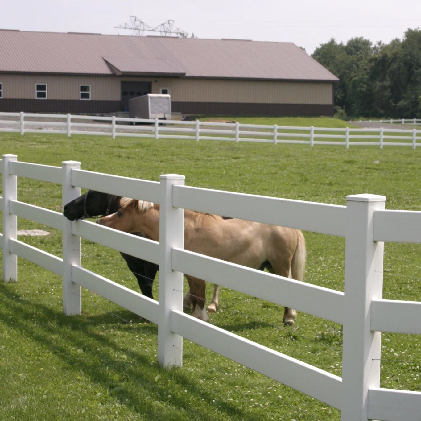 3 rail fencing, PVC fence for house front yard, stable design for farm yard, cheap fence panels with high quality & eco-friendly