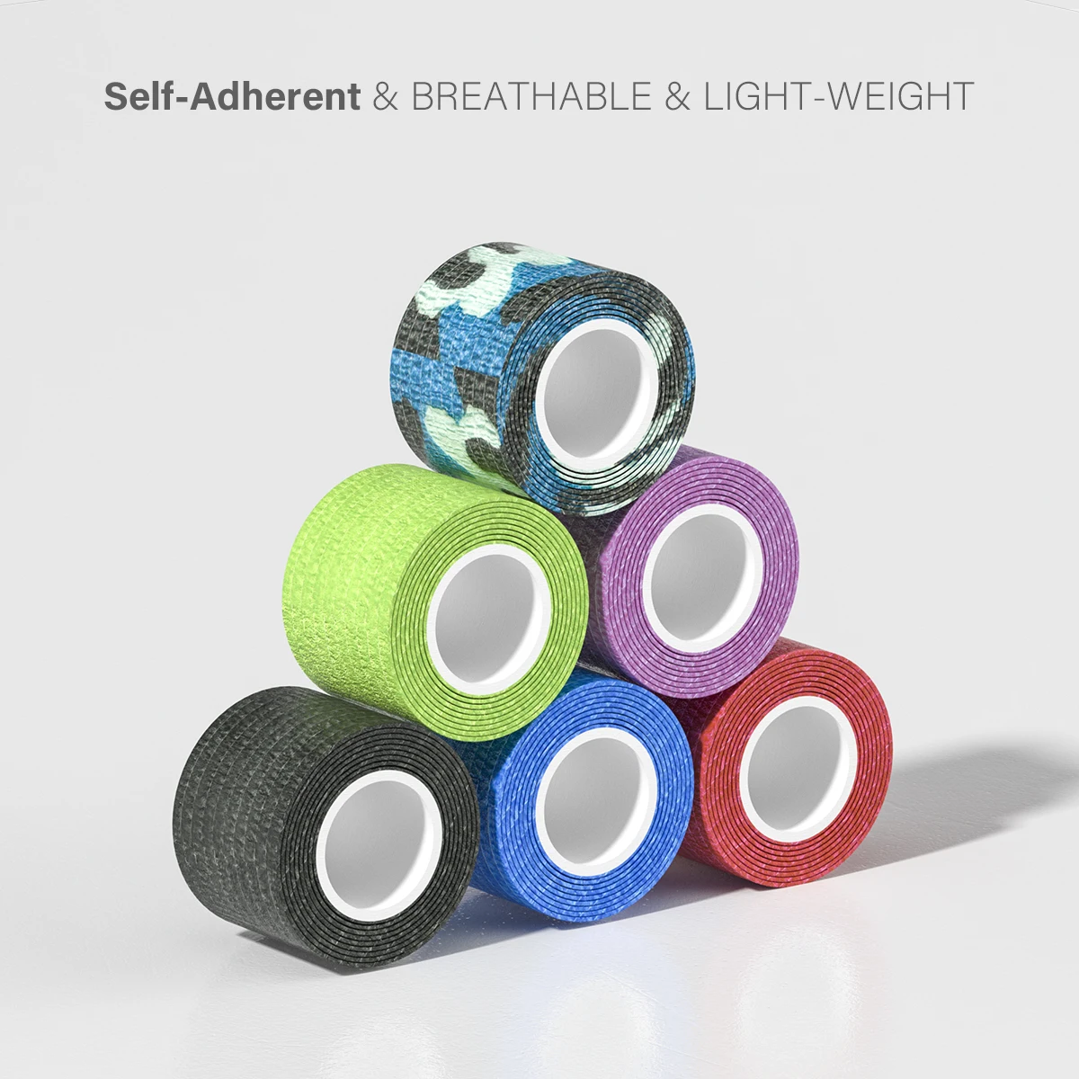 Wholesale 24pcs/box Tattoo Self Adhesive Bandage 5*45cm Elastic Fabric Self Adhesive 9 Colors Bandage for Tattoo