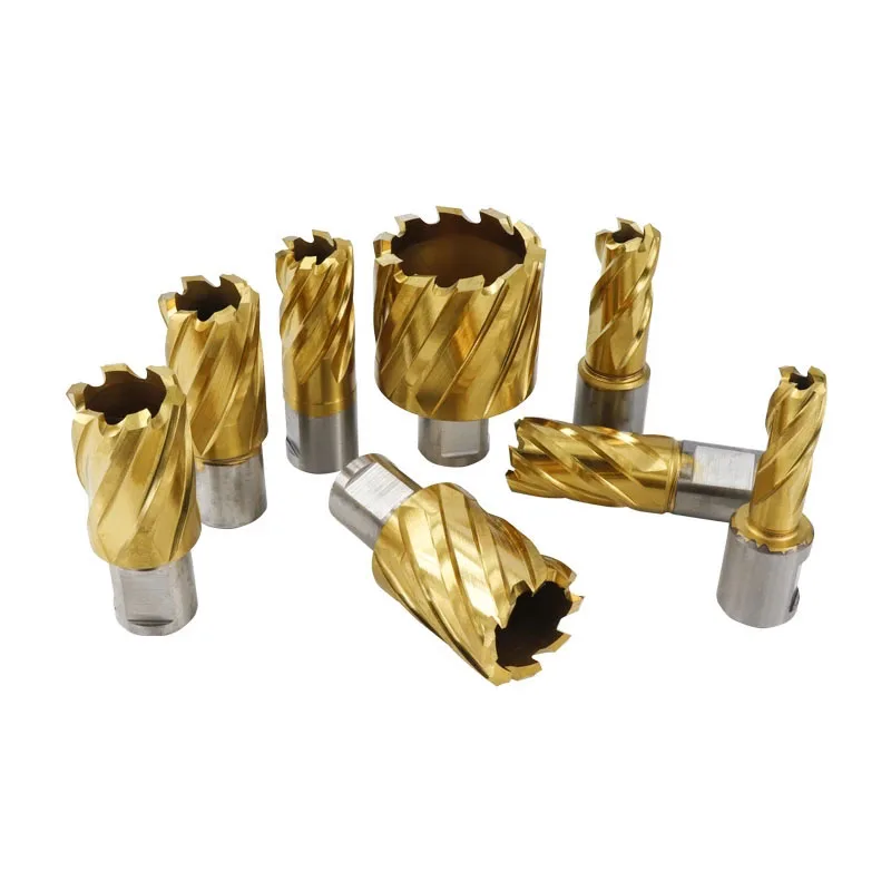 Royal Sino Hole Tolerance Titanium Plating M35 Hollow Drill Bit Woldon Shank Annular Groove Milling Cutter