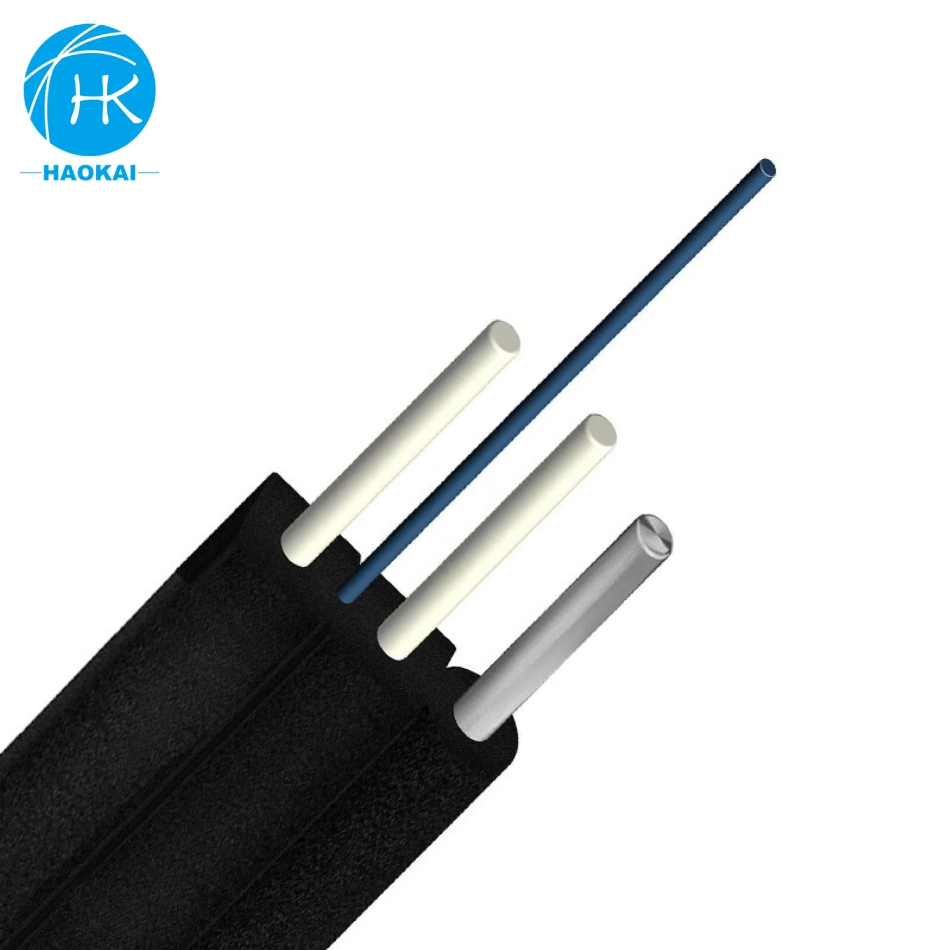 Type FTTH Drop Cable 2 Fibers Self-supporting Bow FRP or Steel CE Rohs PVC or LSZH FTTH FTTB FTTX Network 2.0mm*3.5mm CN;GUA